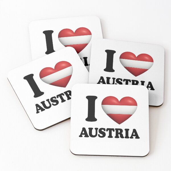 Item preview, I Love Austria Heart Flag Design designed and sold by Eurotrucker Adventures.
