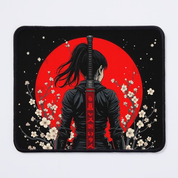 Item preview, Warrior woman - Modern samurai - Ronin designed and sold by Danh Style.