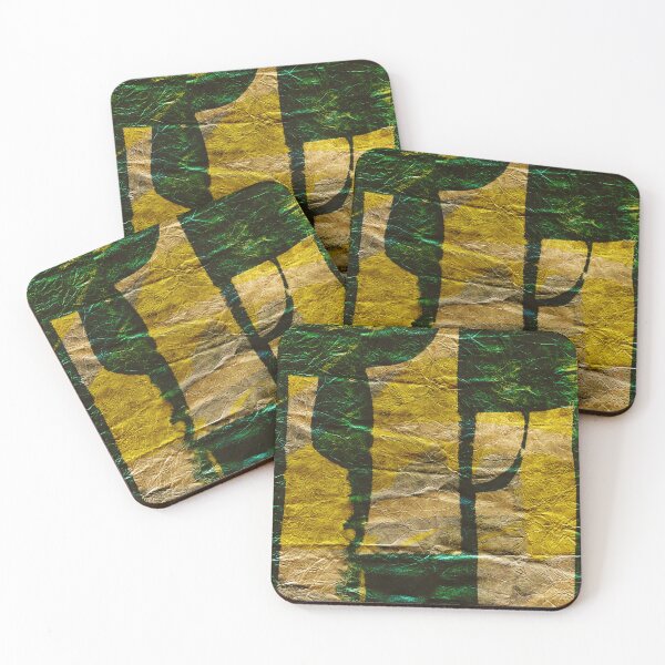 Item preview, Green And Yellow Abstract Geometry designed and sold by NickDedidis.
