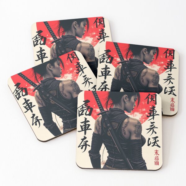 Item preview, Warrior woman - Modern samurai - Ronin designed and sold by Danh Style.