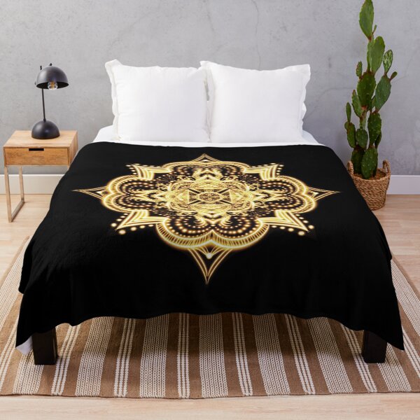 Item preview, Golden shimmering hand crafted and created Mandala Fractal designed and sold by interval:43.