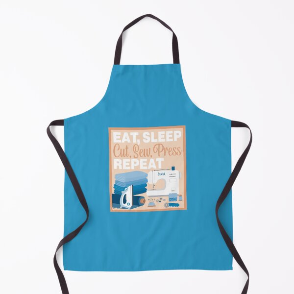 Item preview, Eat Sleep Repeat Quilting - New Machine - BLUE designed and sold by StellarFX.