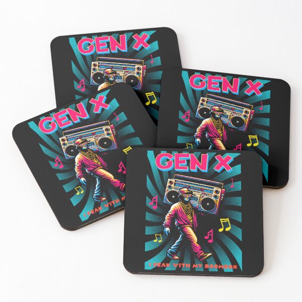 Item preview, Gen X Hip Hop Boombox Retro Spiral Design designed and sold by ojdart.
