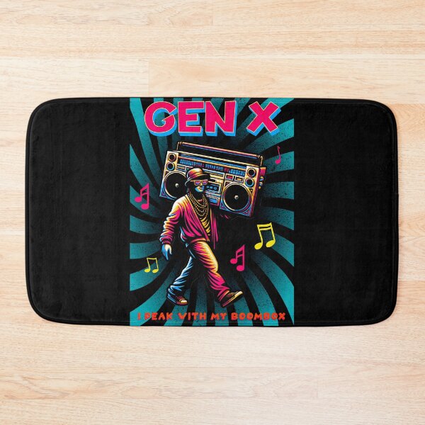 Item preview, Gen X Hip Hop Boombox Retro Spiral Design designed and sold by ojdart.
