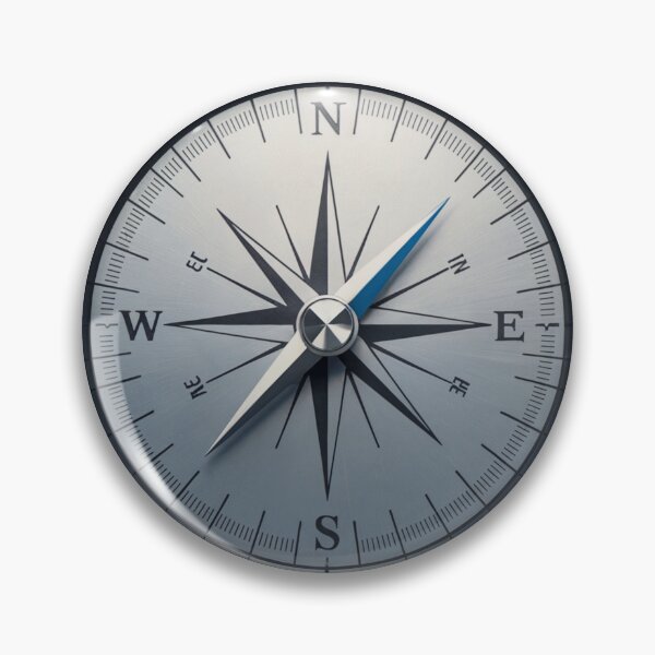 Item preview, Determined Find Your Way Compass designed and sold by ShadowAndSlate.