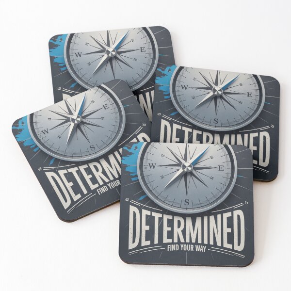 Item preview, Determined Find Your Way Compass designed and sold by ShadowAndSlate.