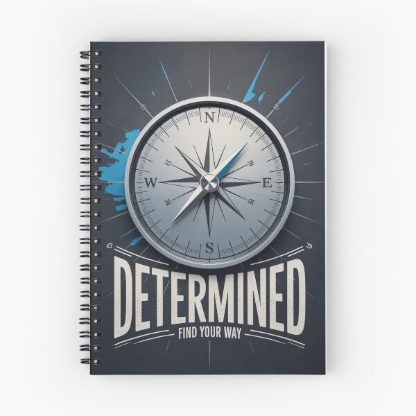Item preview, Determined Find Your Way Compass designed and sold by ShadowAndSlate.