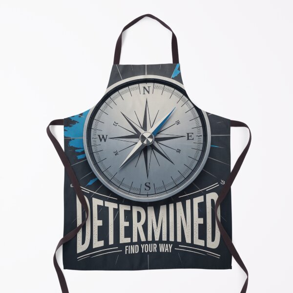 Item preview, Determined Find Your Way Compass designed and sold by ShadowAndSlate.
