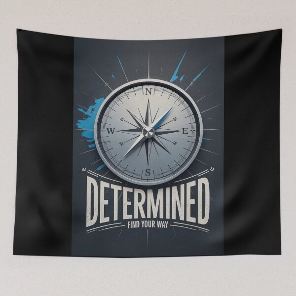 Item preview, Determined Find Your Way Compass designed and sold by ShadowAndSlate.