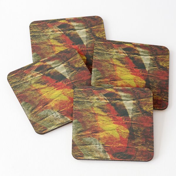 Item preview, Abstract red and Yellow Textures on Paper designed and sold by NickDedidis.