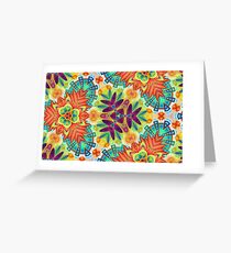 cover colorful abstract seamless repeat pattern Greeting Card