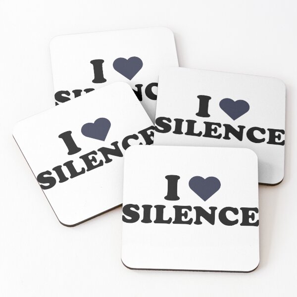 Item preview, I love silence  designed and sold by Boldensdesigns.