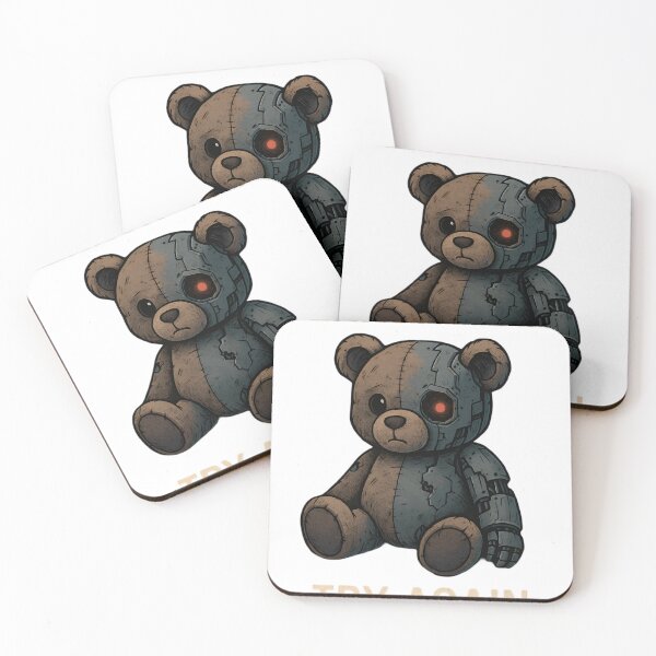 Item preview, Error 404: Try Again – Robot Teddy Glitch Art designed and sold by CrisAidream.