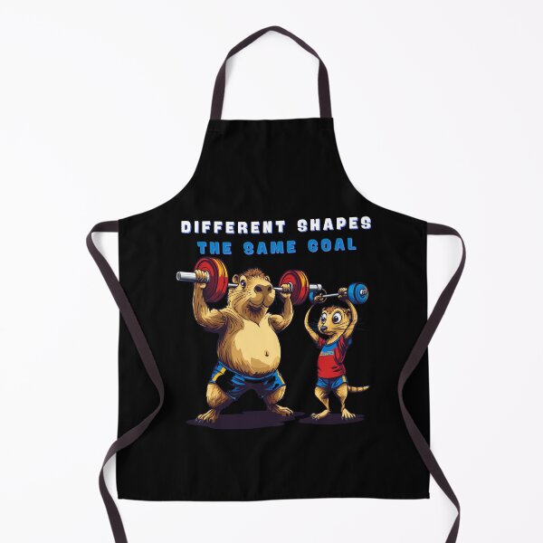 Item preview, Different Shapes, The Same Goal - Capybara & Meerkat Workout Design designed and sold by JRprojects.