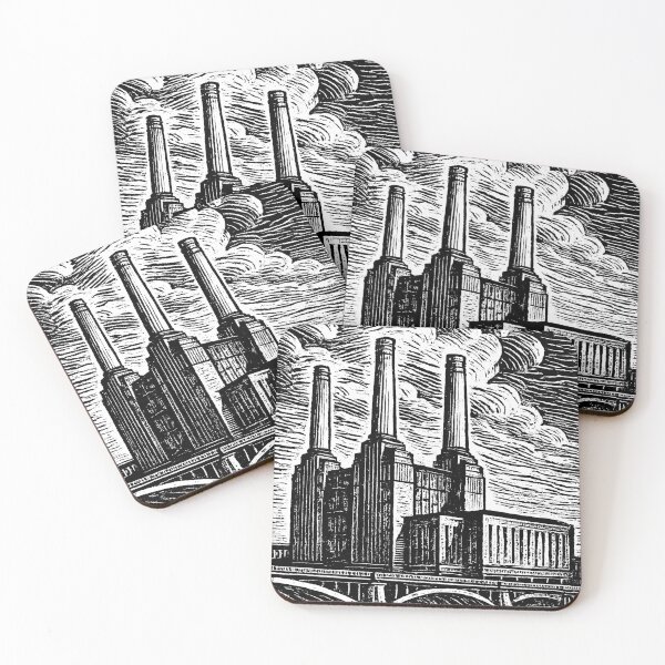 Item preview, Battersea Power Station in white designed and sold by Wanderdreaming.