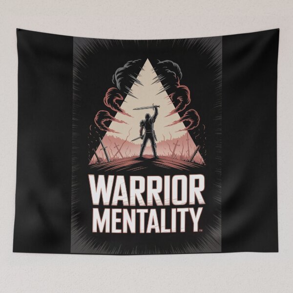Item preview, Warrior Mentality Rise From Battle designed and sold by ShadowAndSlate.
