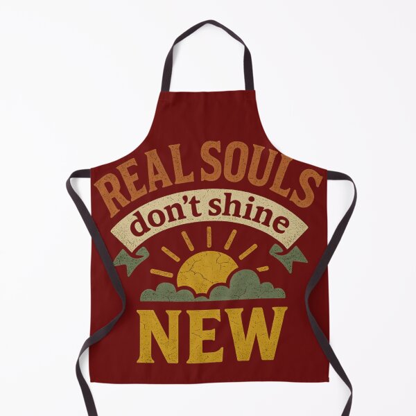 Item preview, Real Souls Don’t Shine New – Vintage Distressed Soulful Quote Design designed and sold by Maximilianos.