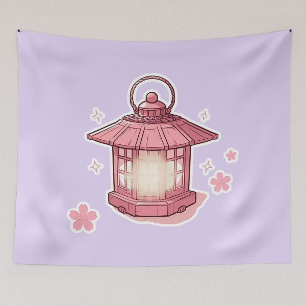 Item preview, Pink Anime Lantern – Kawaii Manga Style | Japanese Festival Light designed and sold by Sugar Wisdom .