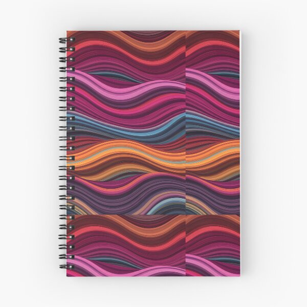 Item preview, Elegant Warm Abstract Wave Background – Red, Orange, Purple & Teal Gradient Flow designed and sold by Unlimited-Style.