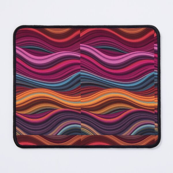 Item preview, Elegant Warm Abstract Wave Background – Red, Orange, Purple & Teal Gradient Flow designed and sold by Unlimited-Style.