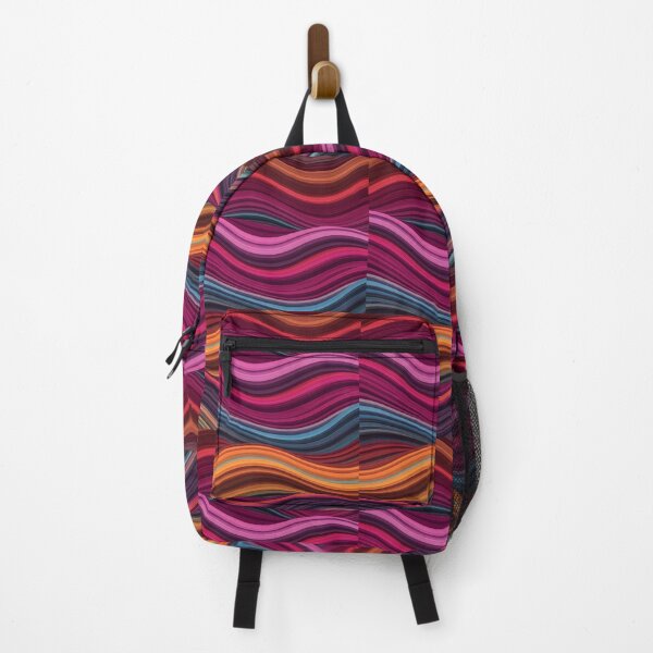 Item preview, Elegant Warm Abstract Wave Background – Red, Orange, Purple & Teal Gradient Flow designed and sold by Unlimited-Style.