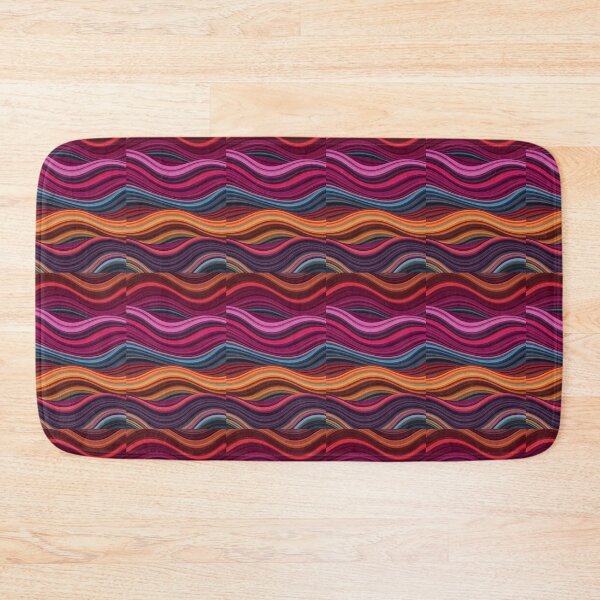 Item preview, Elegant Warm Abstract Wave Background – Red, Orange, Purple & Teal Gradient Flow designed and sold by Unlimited-Style.