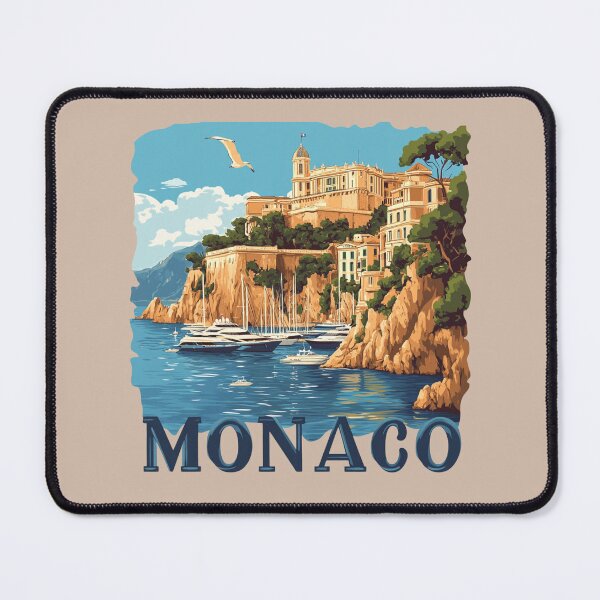Item preview, Monaco - Seaside Harbor & Clifftop Charm designed and sold by Myra365Art.