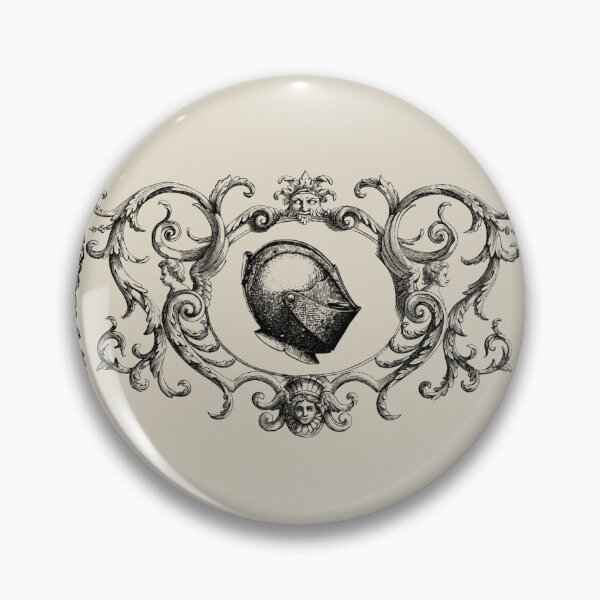 Item preview, Retro Baroque Frame with Knight's Helmet designed and sold by ajito-dulce.