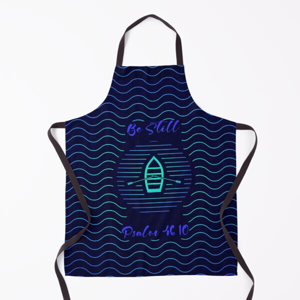 Item preview, Psalm 46:10- Be Still Minimalist Boat- Peace in the Storm Design Inspired Christian Line Art | blueish green designed and sold by ZechJohnRB.