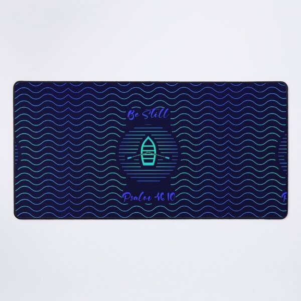 Item preview, Psalm 46:10- Be Still Minimalist Boat- Peace in the Storm Design Inspired Christian Line Art | blueish green designed and sold by ZechJohnRB.