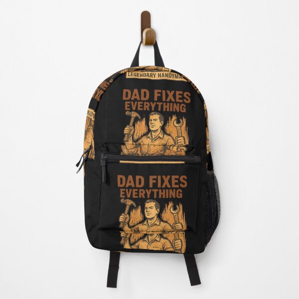 Item preview, Dad Fixes Everything – Legendary Handyman Retro Art designed and sold by The-Daily-Drape.