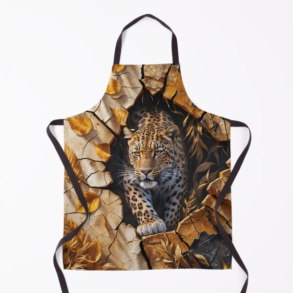 Item preview, Veinbound Leopard – Cracked Earth & Golden Foliage Power by LaLi Designs designed and sold by LaLi-Designs.