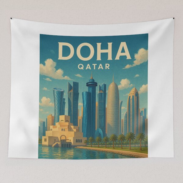 Item preview, West Bay Skyline, Doha, Qatar designed and sold by Aryabek.
