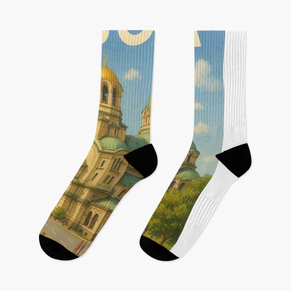 Item preview, Alexander Nevsky Cathedral and Vitosha Mountain, Sofia designed and sold by Aryabek.
