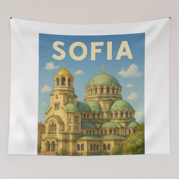 Item preview, Alexander Nevsky Cathedral and Vitosha Mountain, Sofia designed and sold by Aryabek.