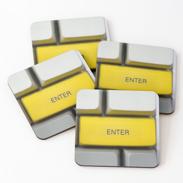 Item preview, Yellow Enter Key on Mechanical Keyboard designed and sold by KarenVarr.