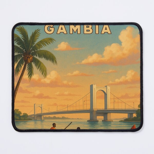 Item preview, Banjul River Scene and Denton Bridge, Gambia designed and sold by Aryabek.