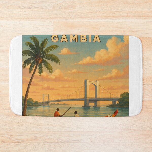 Item preview, Banjul River Scene and Denton Bridge, Gambia designed and sold by Aryabek.