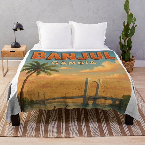 Item preview, Banjul River Scene and Denton Bridge, Gambia designed and sold by Aryabek.