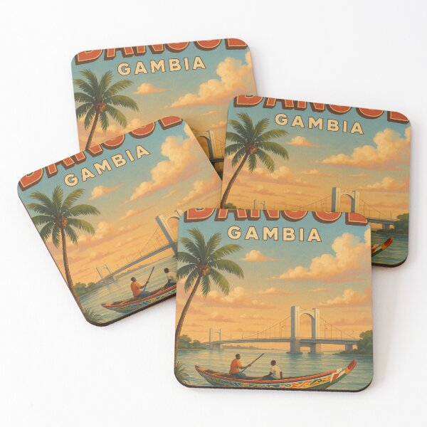Item preview, Banjul River Scene and Denton Bridge, Gambia designed and sold by Aryabek.
