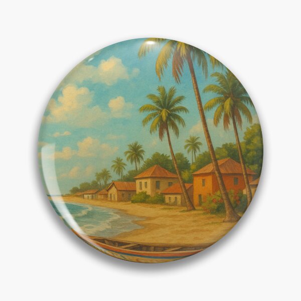 Item preview, Serekunda Beachfront with Canoes, Gambia designed and sold by Aryabek.