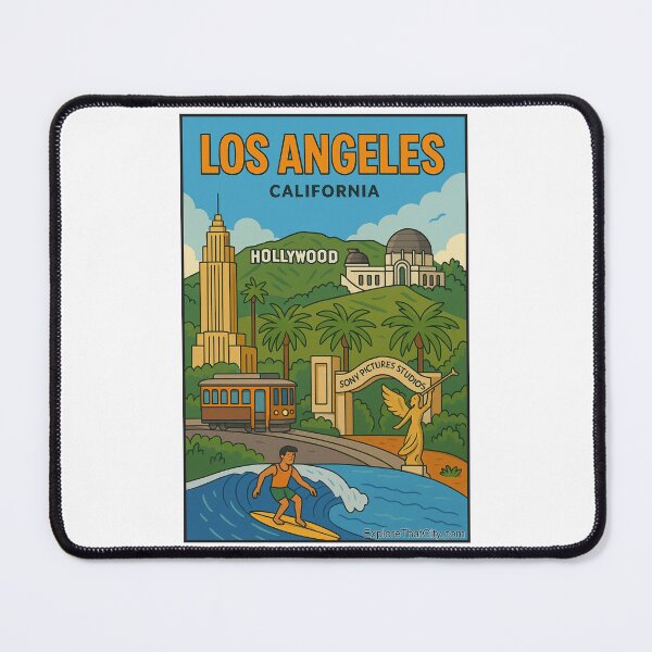 Item preview, Los Angeles, California – Retro Travel Design designed and sold by Explore That City.
