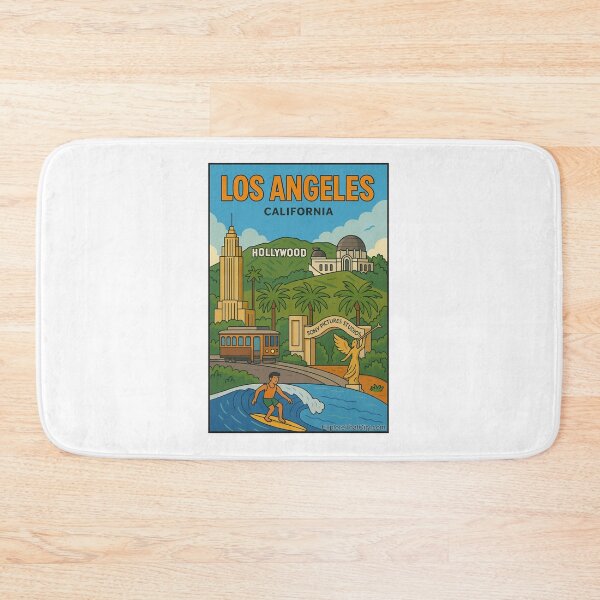 Item preview, Los Angeles, California – Retro Travel Design designed and sold by Explore That City.