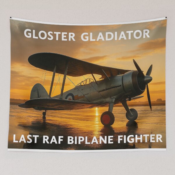 Item preview, Gloster Gladiator Postcard No. 2 designed and sold by Skyframe Aviation.