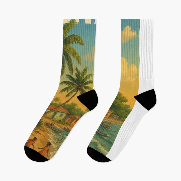 Item preview, Children Playing on Bakau Beach, Gambia designed and sold by Aryabek.