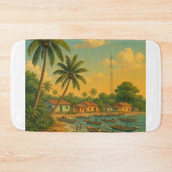 Item preview, Children Playing on Bakau Beach, Gambia designed and sold by Aryabek.