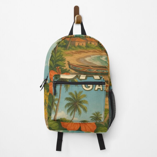 Item preview, Painted Boats and Hibiscus in Bakau, Gambia designed and sold by Aryabek.