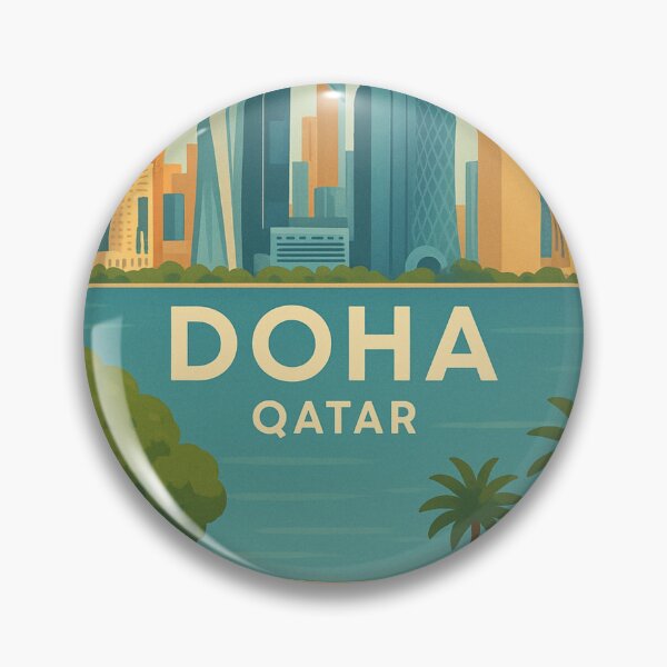 Item preview,  Doha Skyline from Corniche Park, Qatar designed and sold by Aryabek.