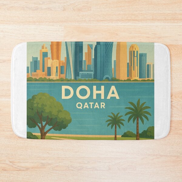 Item preview,  Doha Skyline from Corniche Park, Qatar designed and sold by Aryabek.