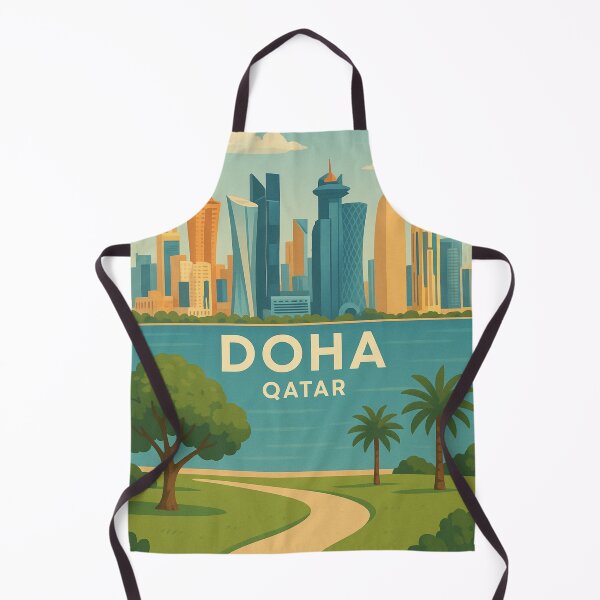 Item preview, Doha Skyline from Corniche Park, Qatar designed and sold by Aryabek.